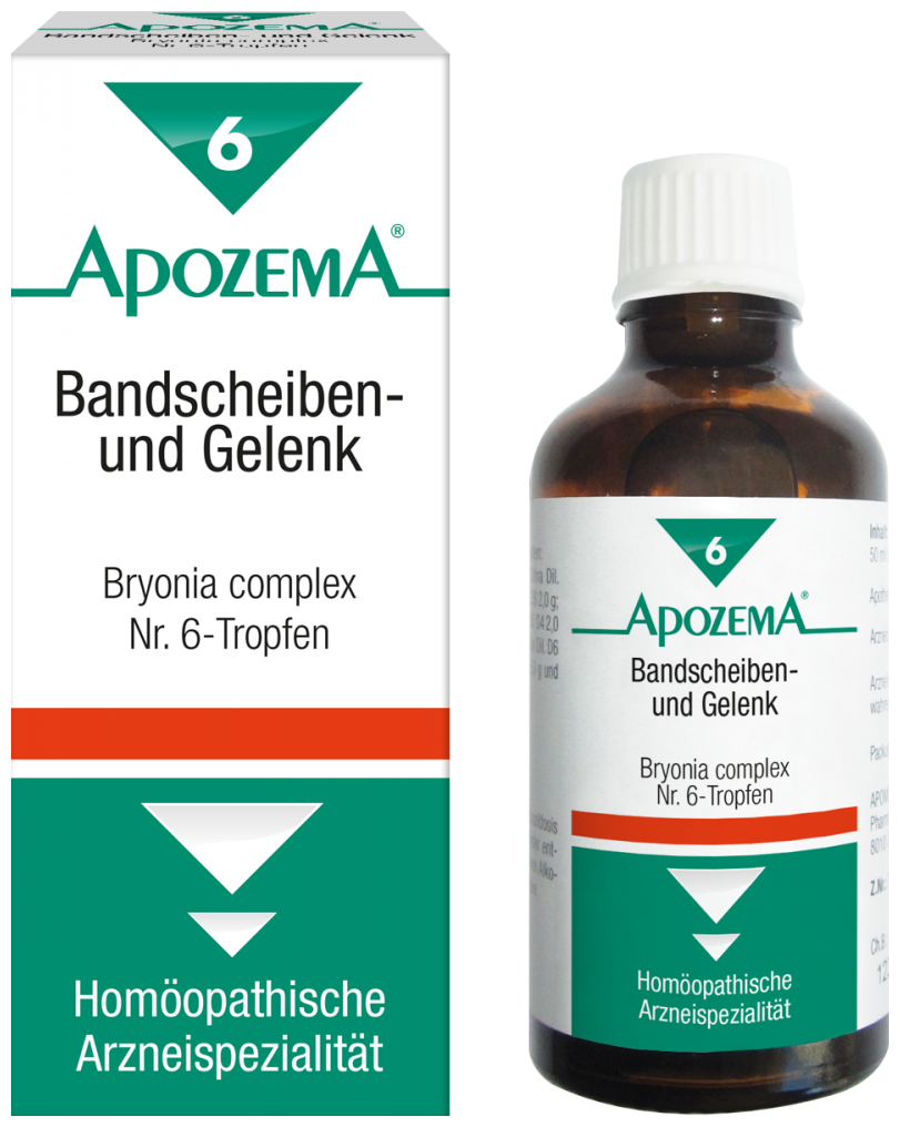 Apozema Intervertebral Disc and Joint Drops No. 6 - 50 ml