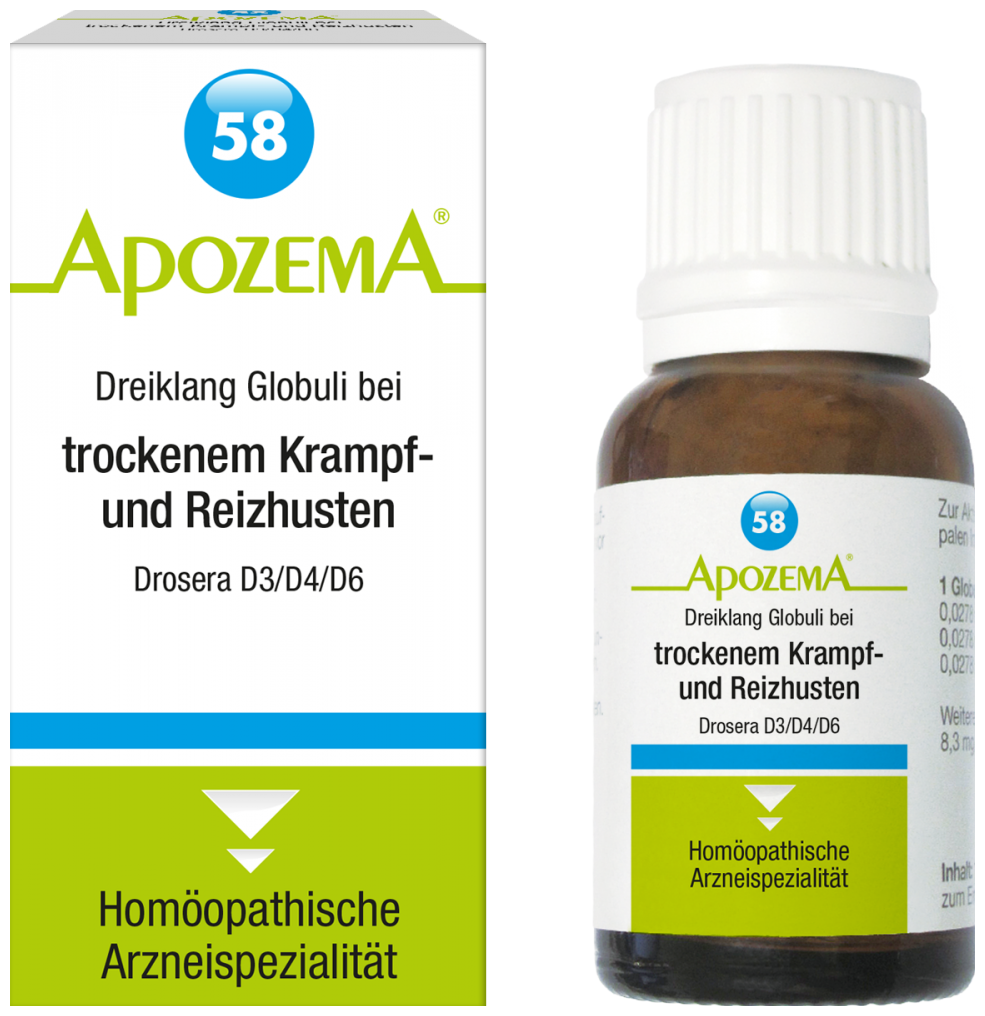 Apozema No. 58 for spasmodic and dry cough - 15 ml