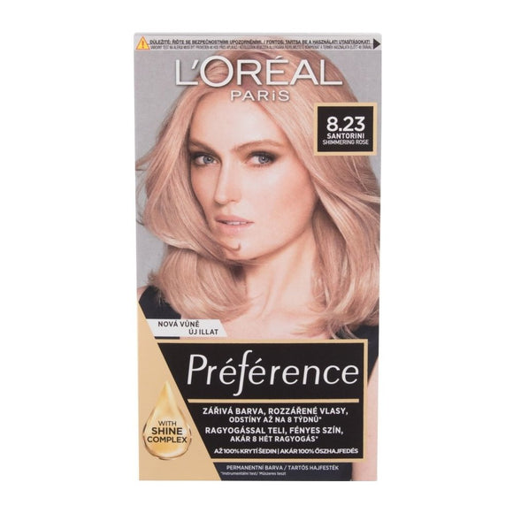 L'Oréal Paris Preference hair color Shimmering Rose 8.23
