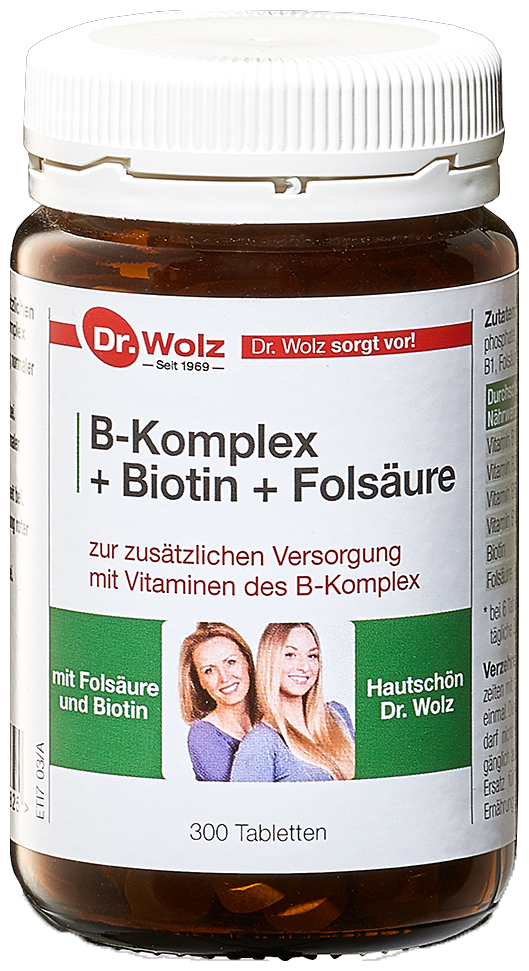 Dr. Woltz B-complex + biotin + folic acid yeast 300 tablets