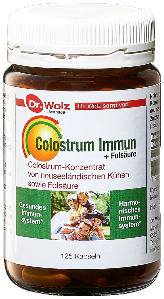 Dr. Woltz Colostrum Immune + folic acid 125 capsules