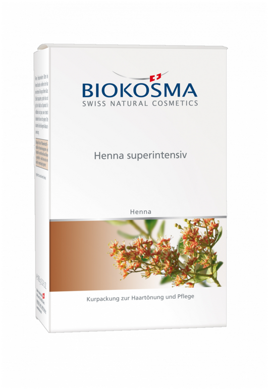 Biokosma hair color and care henna super intensive powder 100 gr