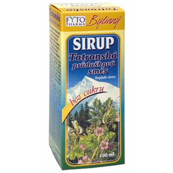 Fytopharma Tatra bronchial mixture herbal syrup without sugar 100 ml - mydrxm.com