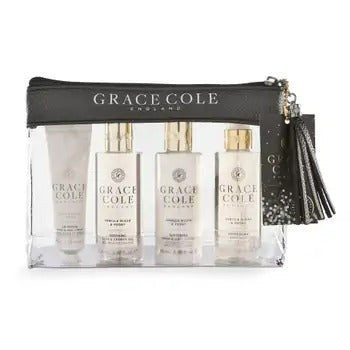 Grace Cole Vanilla Blush & Peons women's travel set 4 pcs