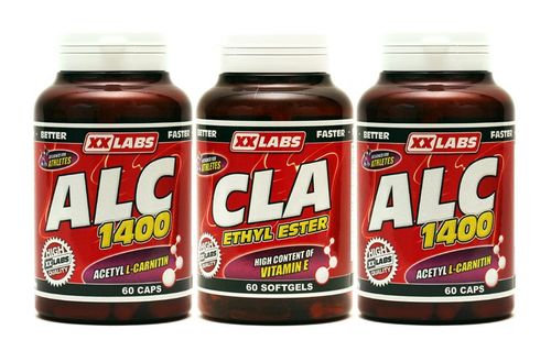 Xxlabs CLA 60 capsules + ALC 60 capsules + ALC 60 capsules