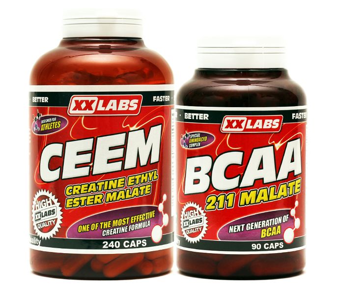 XXLABS CEEM cps.240 + 211 BCAA MALATE cps.90 FREE - mydrxm.com