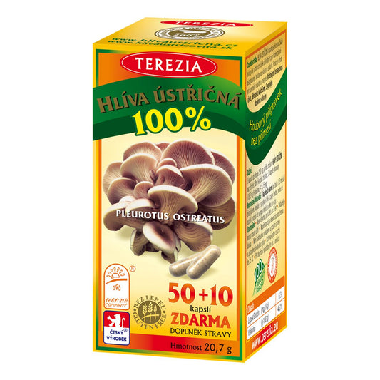 Terezia Mushroom 50 + 10 capsules - mydrxm.com