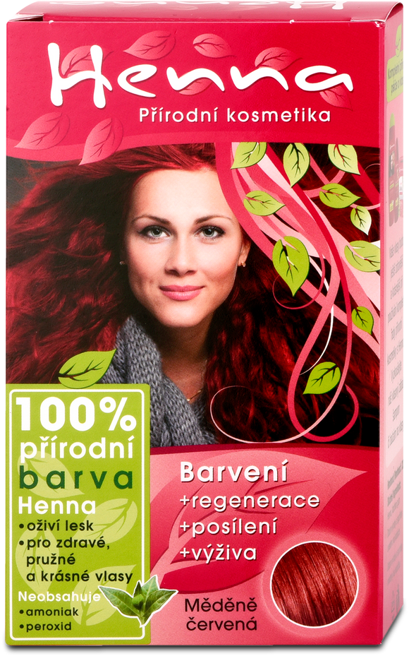 Henna 100% Natural hair color copper red, 33 g