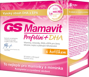 GS Mamavit Prefolin + DHA + EPA 30 tablets + 30 capsules - mydrxm.com