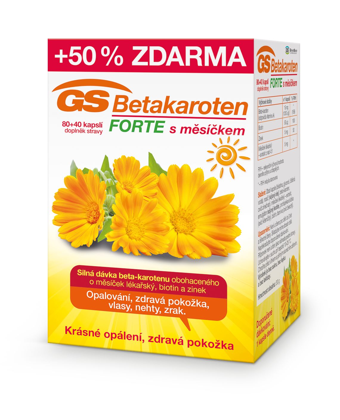 GS Betakaroten FORTE with 80 + 40 capsules - mydrxm.com