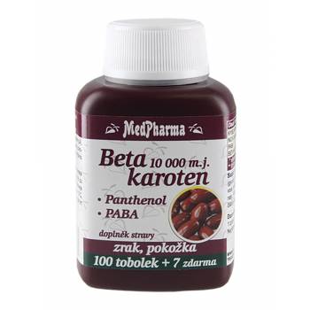 Medpharma Beta Carotene 10,000 IU + Panthenol + PABA 107 capsules
