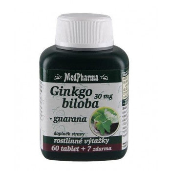 Medpharma Ginkgo Biloba 30 mg + Guarana 67 tablets