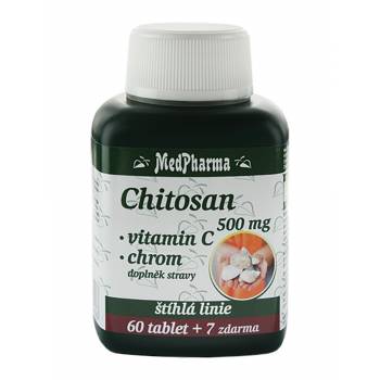 Medpharma Chitosan 500 mg + chrome + vitamin C 67 tablets - mydrxm.com