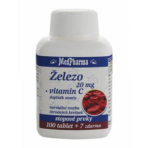 Medpharma Iron 20 mg + vitamin C 107 tablets