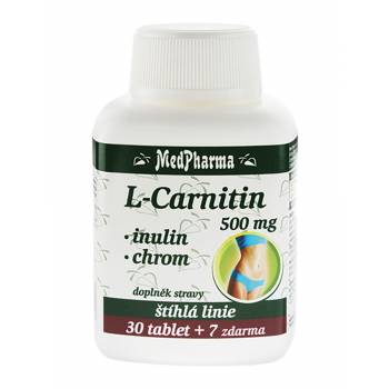 Medpharma L-Carnitine 500 mg + Inulin + Chromium 37 tablets