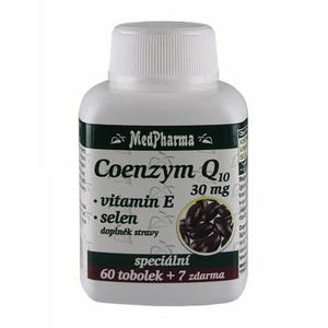 Medpharma Coenzyme Q10 30 mg + vitamin E + selenium 67 capsules