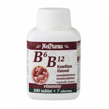 Medpharma B6 + B12 + folic acid 107 tablets