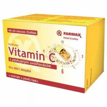 Farmax Vitamin C sustained release 60 capsules - mydrxm.com
