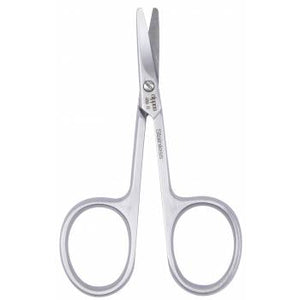 Nippes Solingen Scissors curved round stainless 8 cm