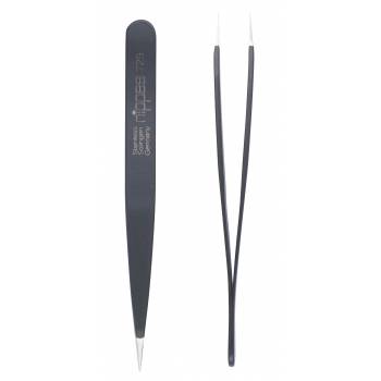 Nippes Solingen Tweezers pointed lacquered black stainless steel 9,5 cm