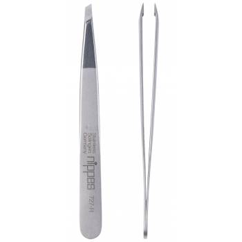 Nippes Solingen Tweezers beveled matt stainless steel 9,5 cm