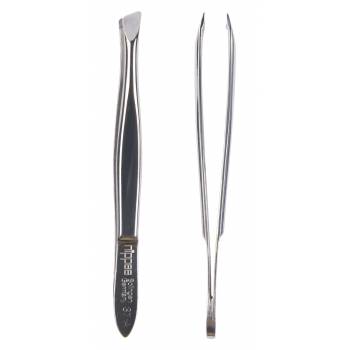 Nippes Solingen Tweezers extra fine beveled 8 cm