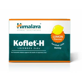 Himalaya Herbals Koflet-H Lemon Pastilles with Honey 12 pcs - mydrxm.com