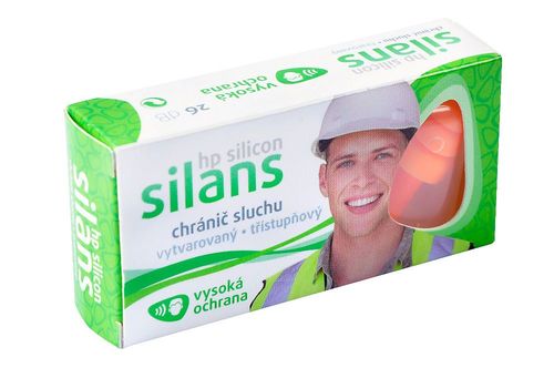 Silans PROFI silicon high protection hearing protector 5 pairs