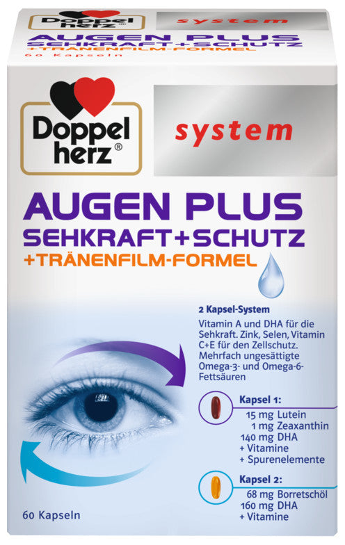 Doppelherz system eyes PLUS vision + protection 120 tablets