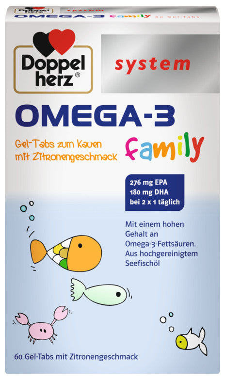 Doppelherz system Omega-3 family 60 soft capsules