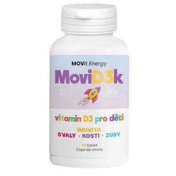 MOVIt Energy MoviD3k vitamin D3 for children 800 IU 90 tablets