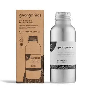 Georganics Activated carbon oil-based mouthwash 100 ml