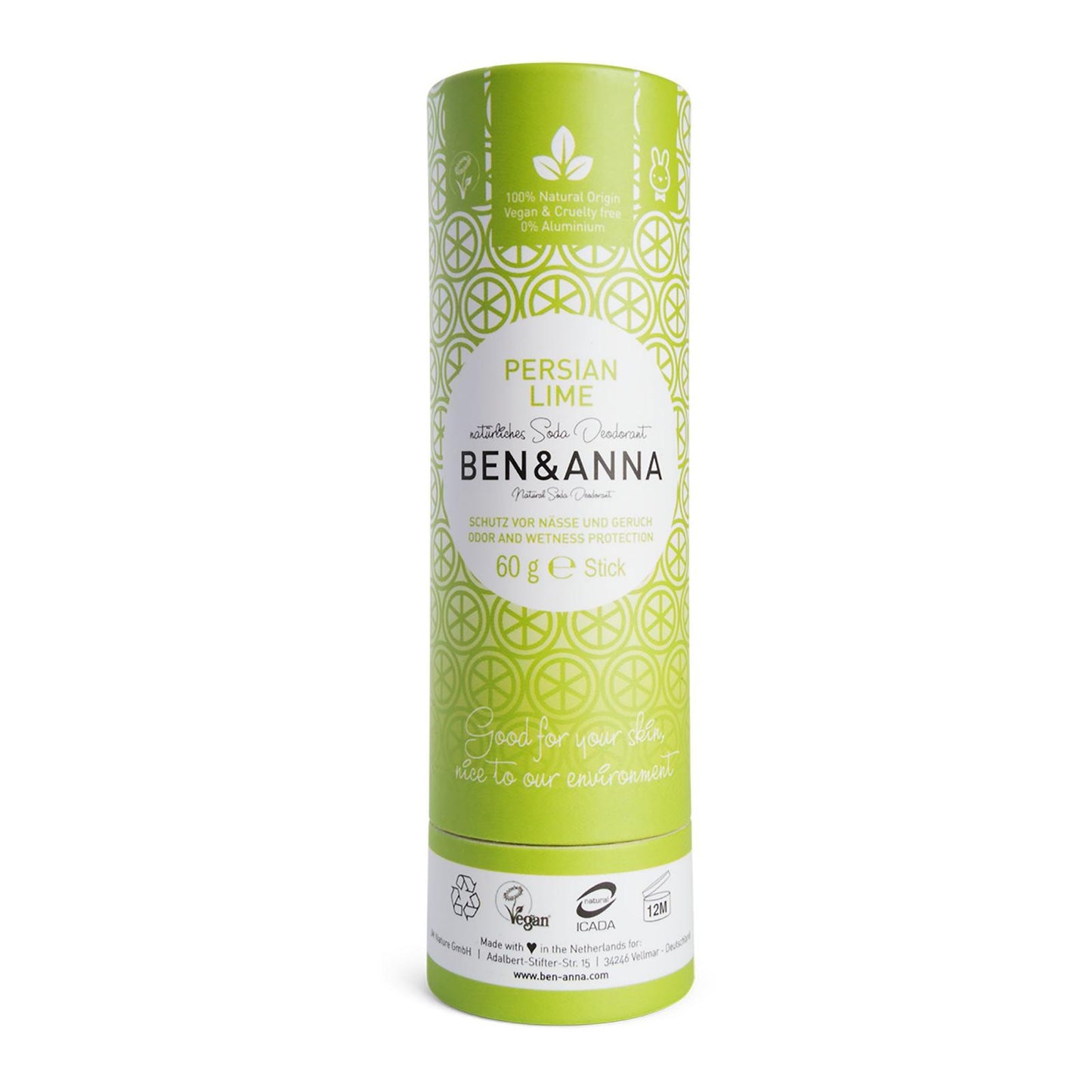 Ben & Anna deodorant stick Persian Lime, 60 g