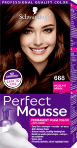 Schwarzkopf Perfect Mousse hair color Peanut 668, 92.5 ml
