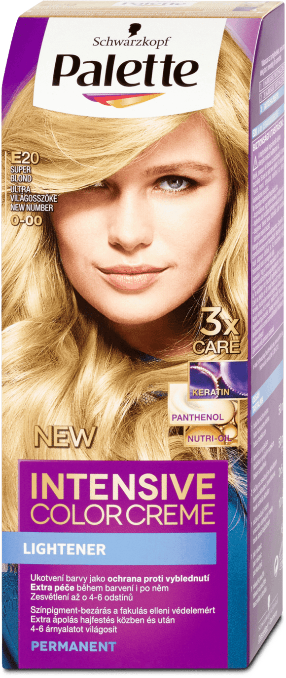 Schwarzkopf Palette Intensive Color Creme hair color Super blond E20, 110 ml