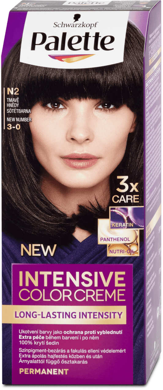 Schwarzkopf Palette Intensive Color Creme hair color Dark brown N2, 110 ml