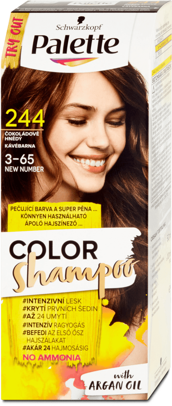Schwarzkopf Hair Color Shampoo Chocolate Brown 244, 70 m