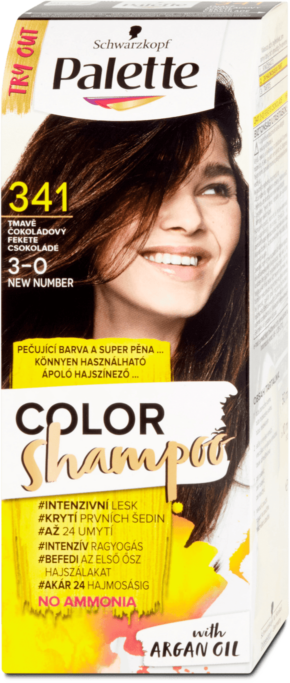 Schwarzkopf Hair Color Shampoo Chocolate 341, 70 ml