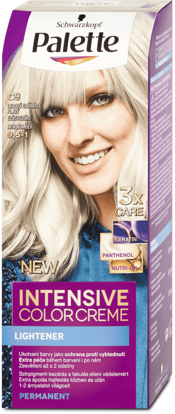 Schwarzkopf Palette Intensive Color Creme hair color Silvery blond C9, 110 ml