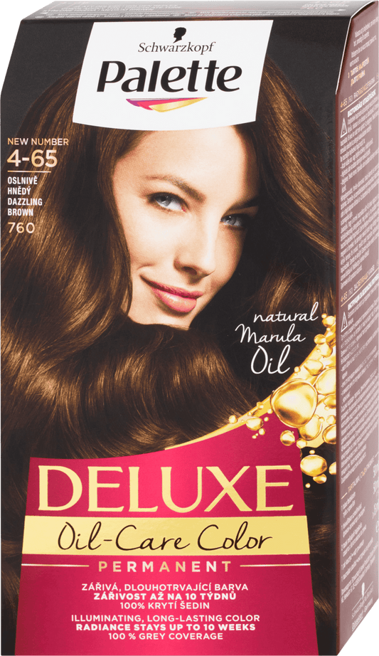 Schwarzkopf Palette Deluxe Hair Color Dazzling Brown 760 / 4-65, 130 ml