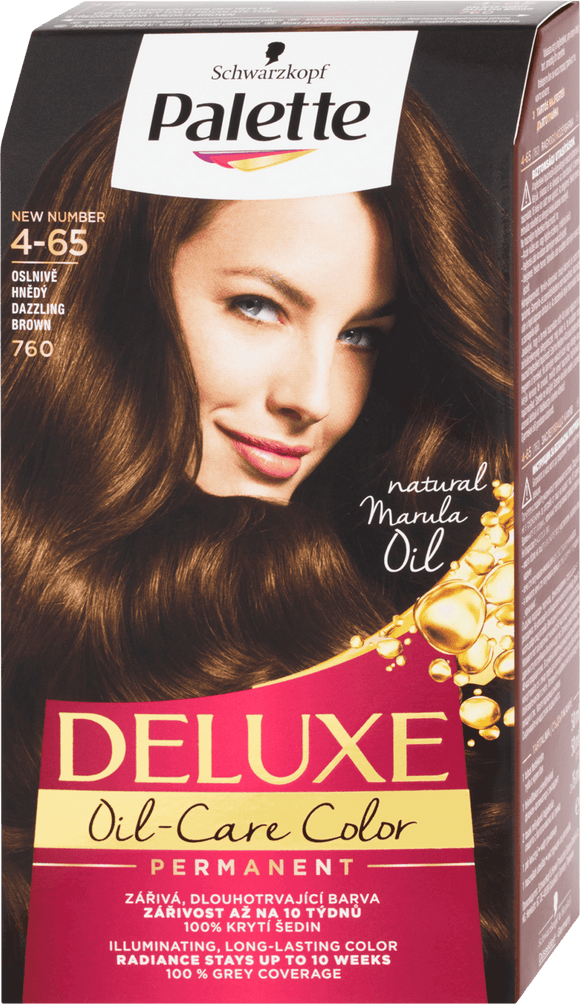 Schwarzkopf Palette Deluxe Hair Color Dazzling Brown 760 / 4-65, 130 ml