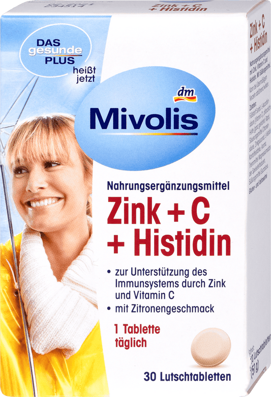 Mivolis zinc + Vitamin C + histidine, 30 tablets