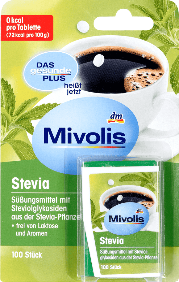 Mivolis Stevia sweetener 100 tablets