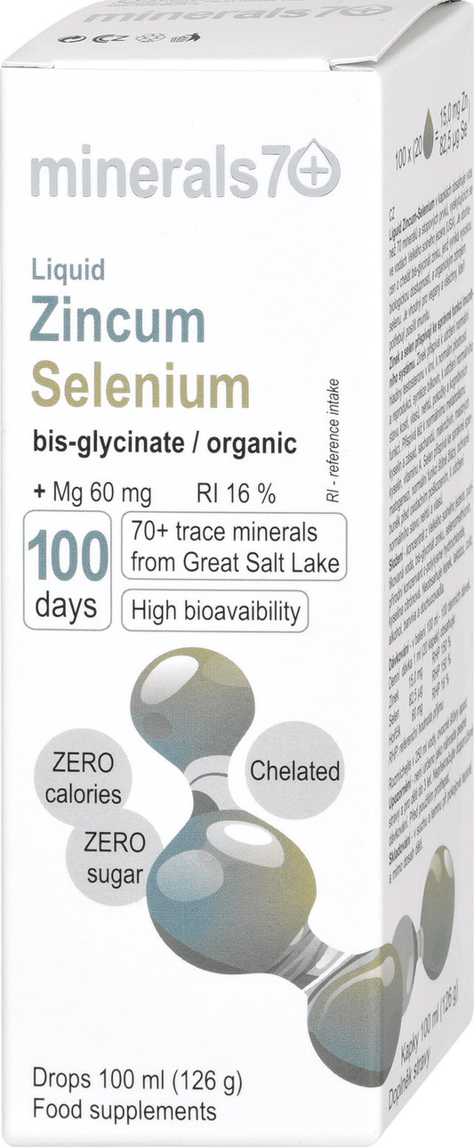Minerals70 + food supplement Zincum Selenium, 100 ml