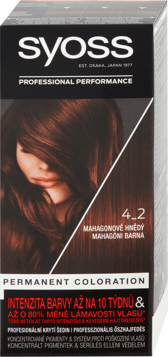 Syoss hair color Mahogany brown 4-2