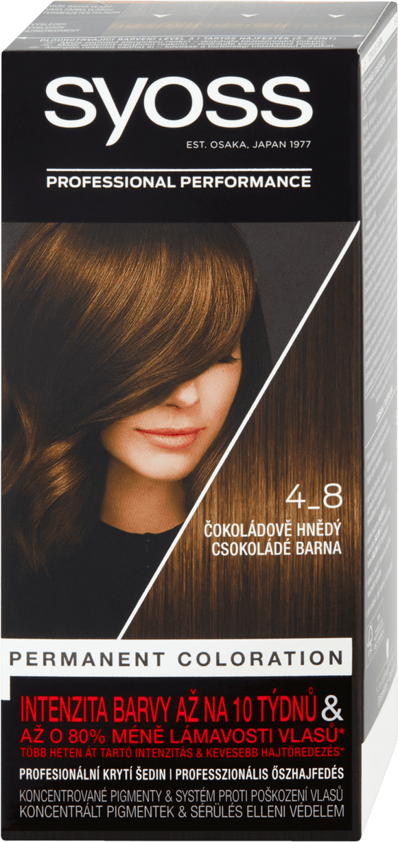 Syoss hair color Chocolate brown 4-8