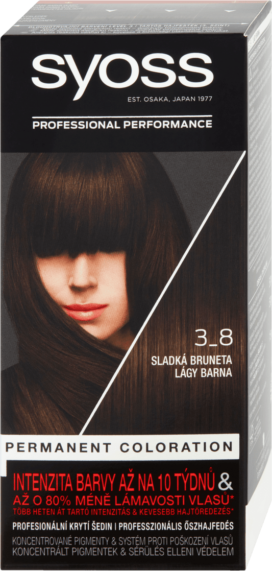 Syoss hair color Sweet brunette 3-8