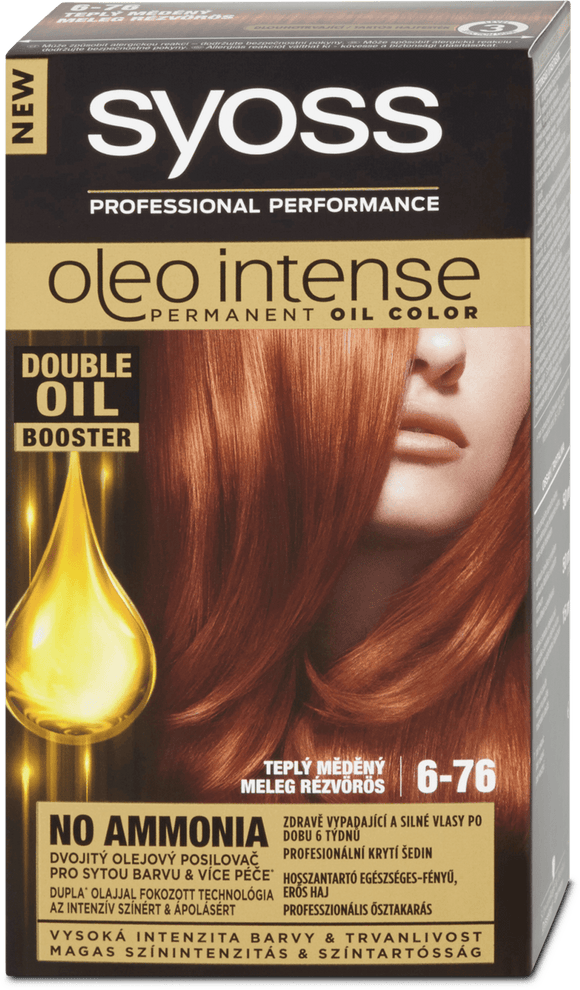 Syoss Oleo Intense hair color Warm copper 6-76, 115 ml