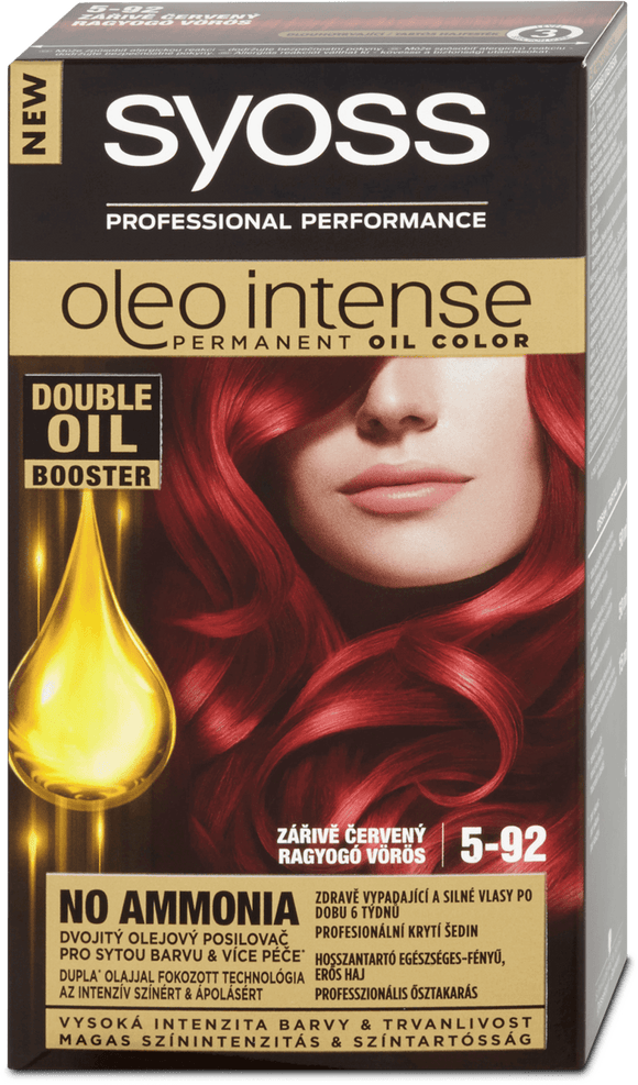 Syoss Oleo Intense hair color Bright red 5-92, 115 ml