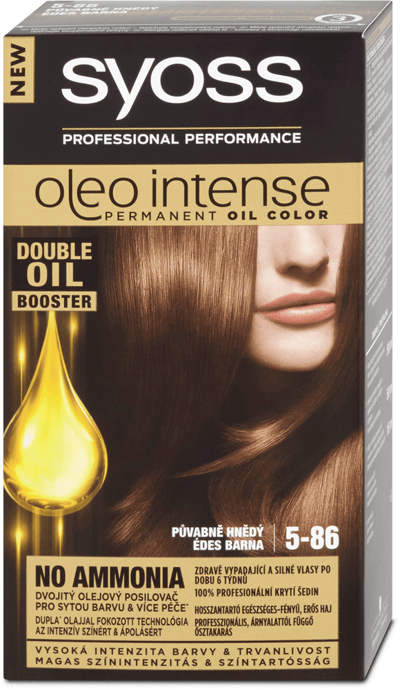 Syoss Oleo Intense hair color Graceful brown 5-86, 115 ml